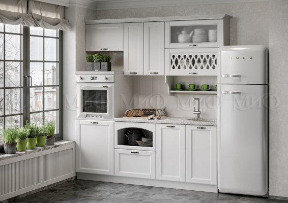 Кухонный гарнитур Милано 2,0 м Компоновка 3 (Миф)